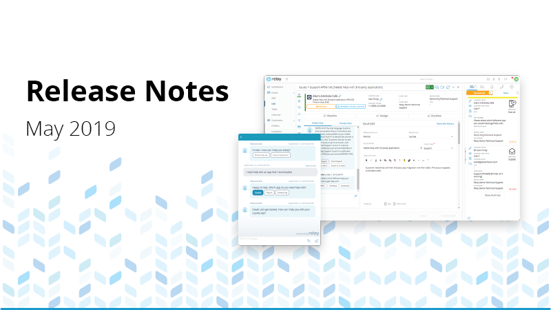 Relay Release Notes May 2019